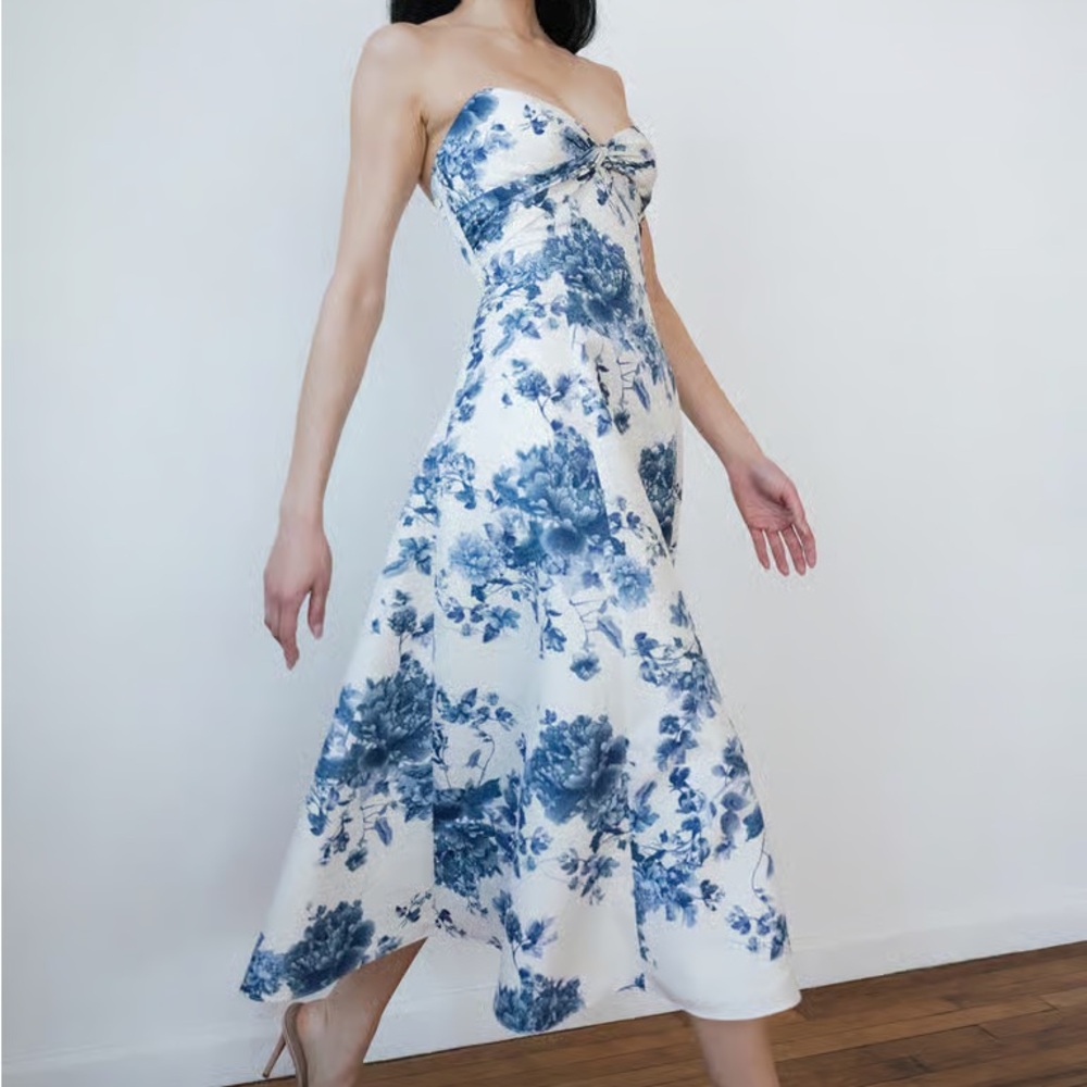 NEVER WORN Jenny Yoo Amelia Print Dress NEW WITH TAGS - Picture 3 of 7